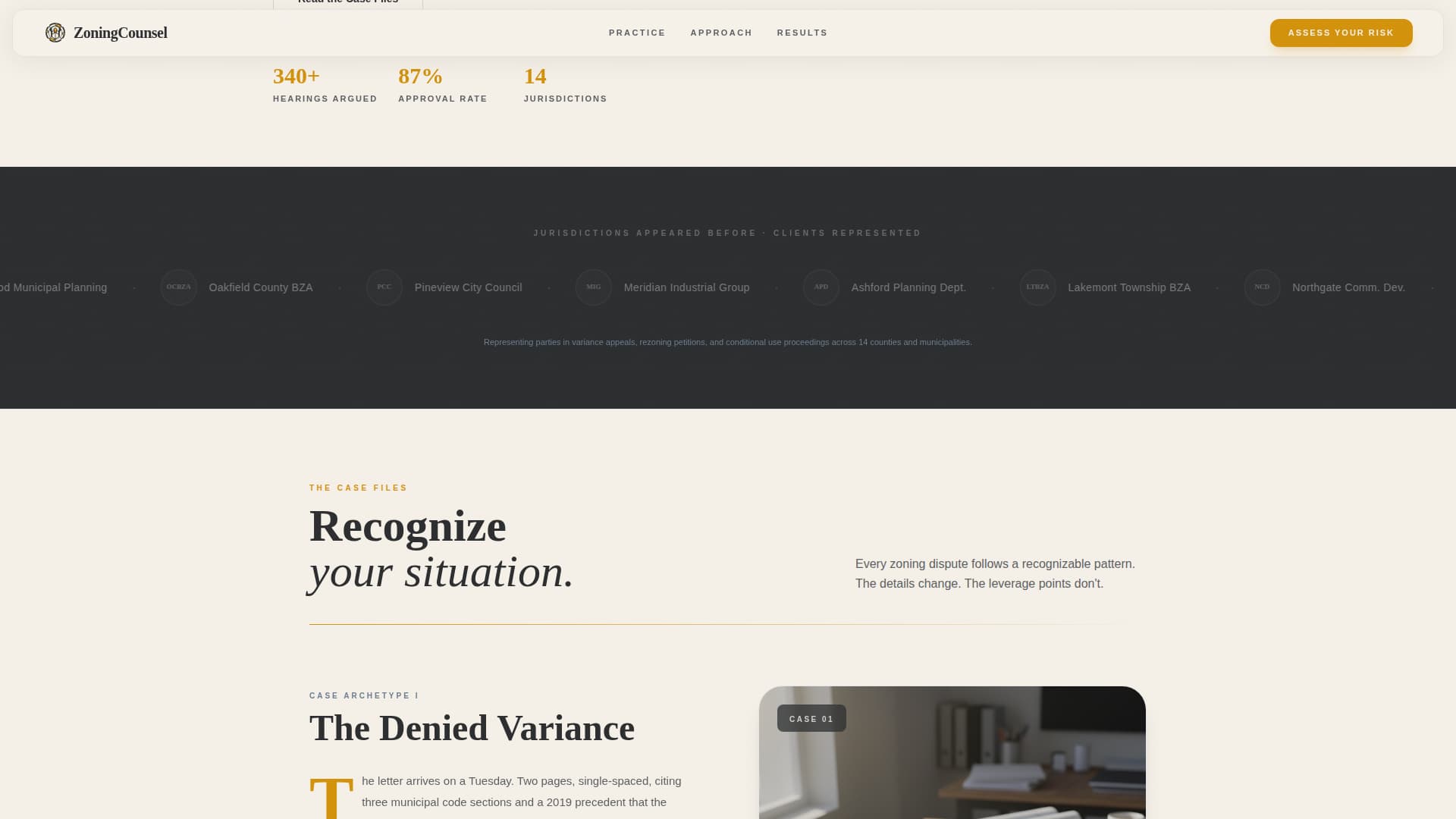 Plat - Authoritative Zoning Landing Page Template