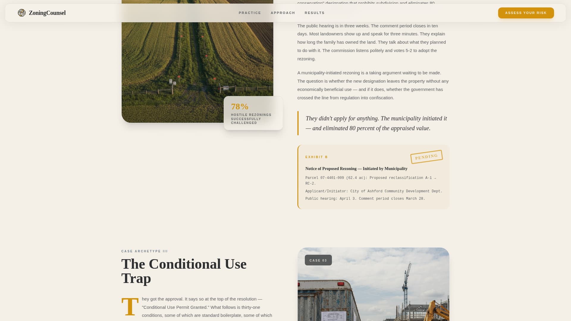 Plat - Authoritative Zoning Landing Page Template