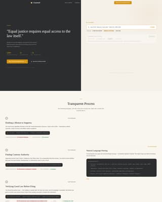 Counsel - Authoritative Legalresearch Landing Page Template