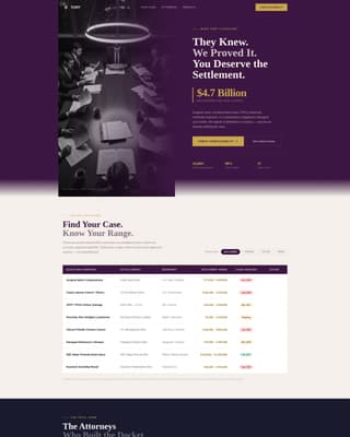 Tort - Powerful Masstort Landing Page Template