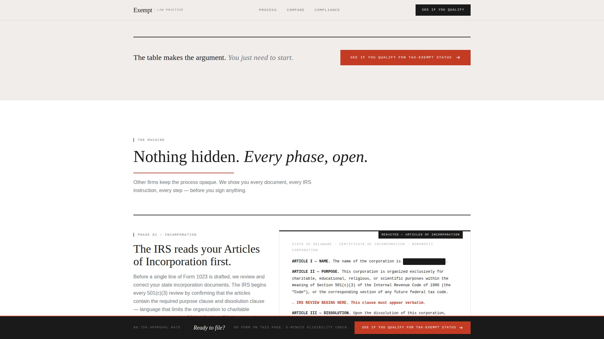Exempt - Authoritative Nonprofit Landing Page Template