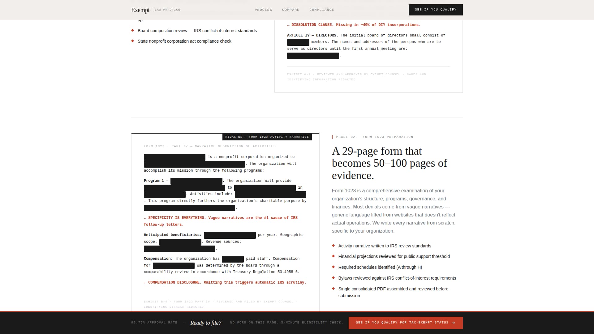 Exempt - Authoritative Nonprofit Landing Page Template