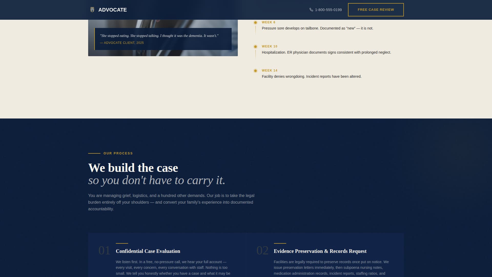Advocate - Trusted Injury Landing Page Template