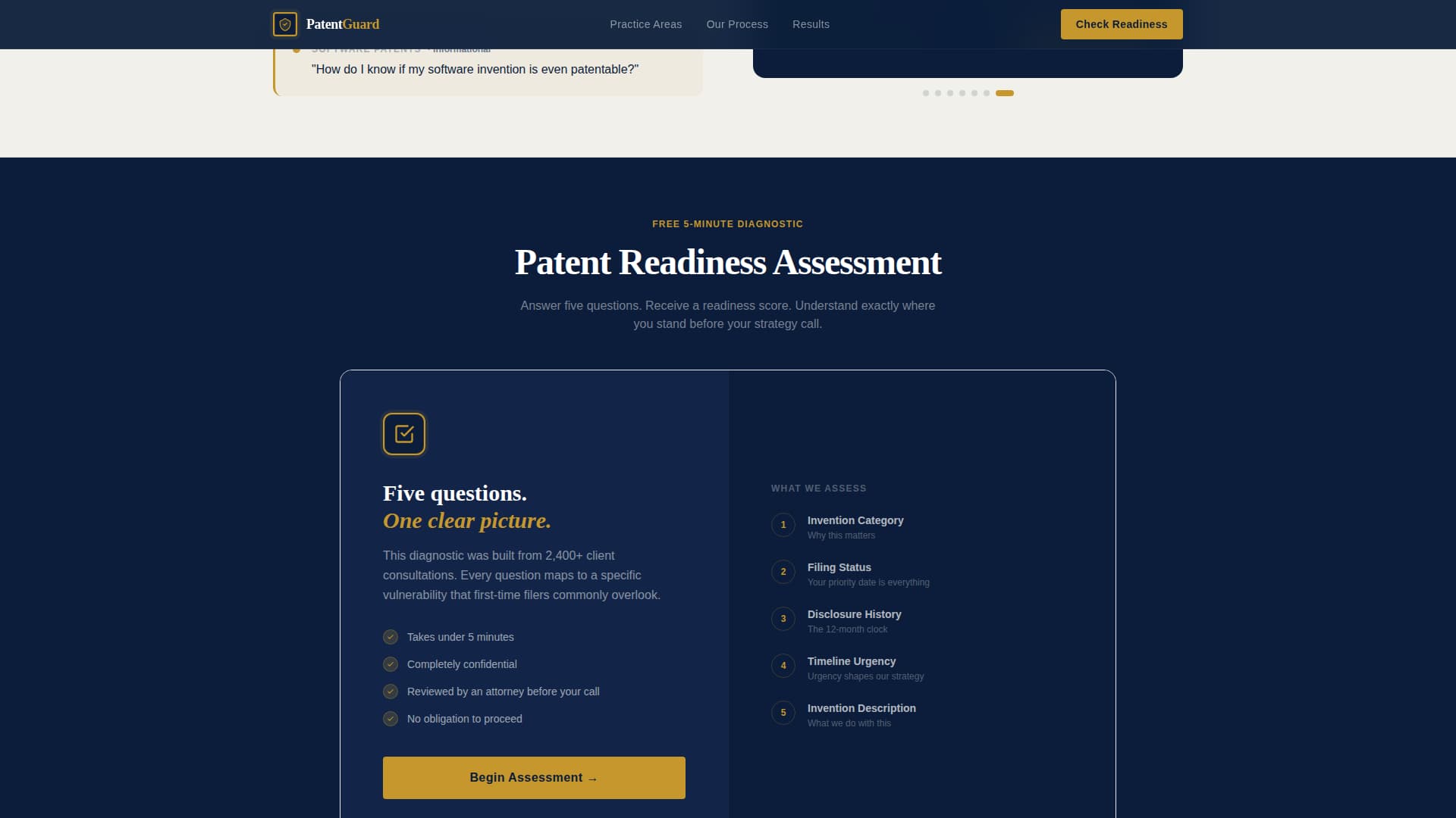 Patentguard - Ironclad Intellectualproperty Landing Page Template
