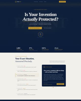 Patentguard - Ironclad Intellectualproperty Landing Page Template
