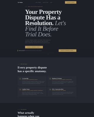 Mediate - Authoritative Propertydispute Landing Page Template