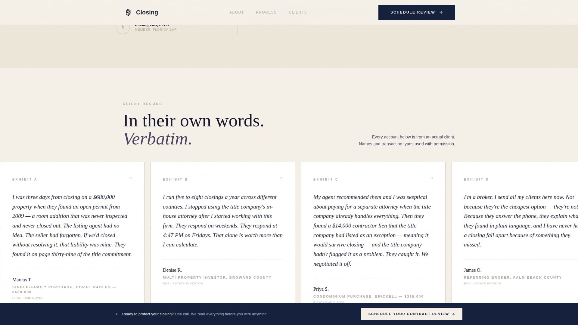 Closing - Authoritative Realestateattorney Landing Page Template