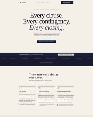Closing - Authoritative Realestateattorney Landing Page Template
