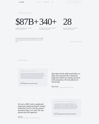 Counsel - Authoritative Securities Landing Page Template