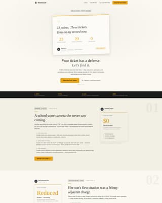Dismissed - Powerful Trafficviolation Landing Page Template