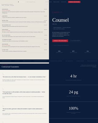 Counsel - Authoritative Labor Landing Page Template