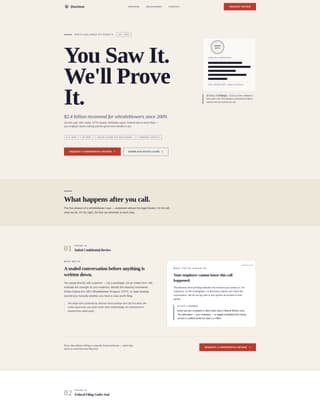 Disclose - Confidential Whistleblower Landing Page Template