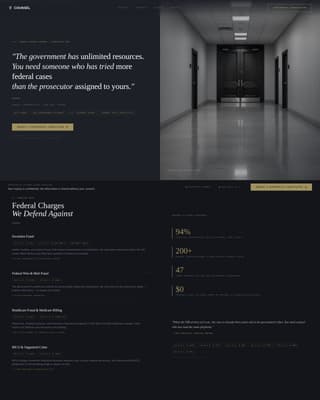 Counsel - Authoritative Defense Landing Page Template