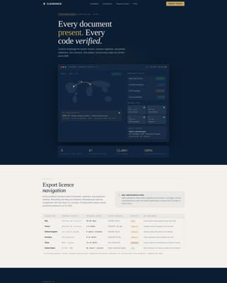 Clearance - Authoritative Customs Landing Page Template