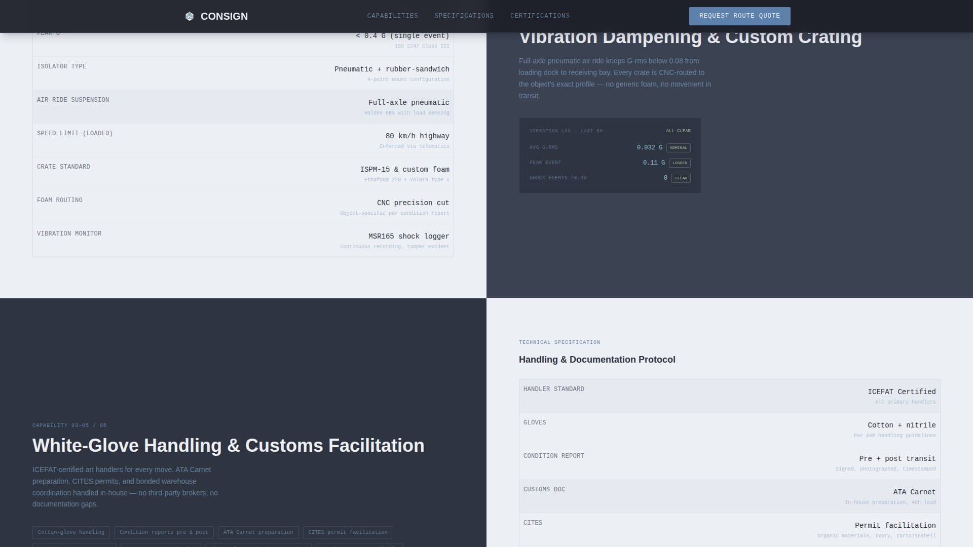 Consign - Precision Artwork Landing Page Template