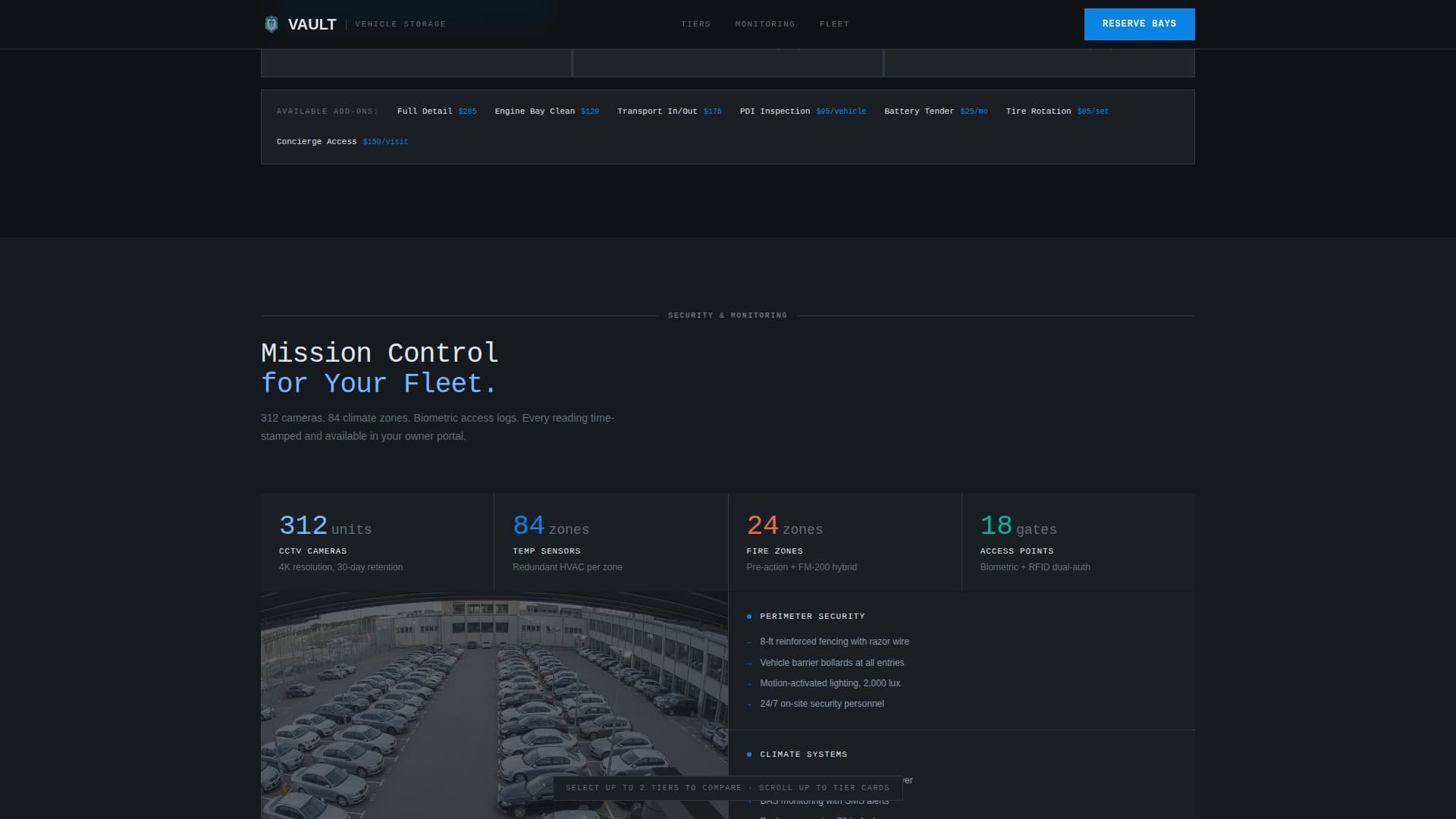 Autovault - Engineered Fleetstorage Landing Page Template