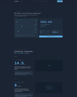 Last-Mile & Delivery Cost Calculator Website Template