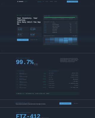 Bonded - Trusted Warehouse Landing Page Template