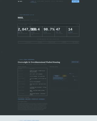 Haul - Precision Freightforwarder Landing Page Template