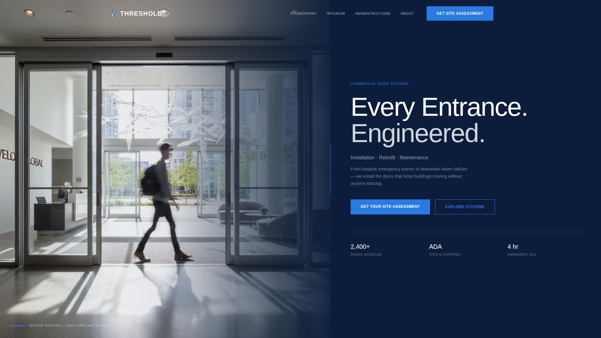 Specialty Construction Booking Website Template