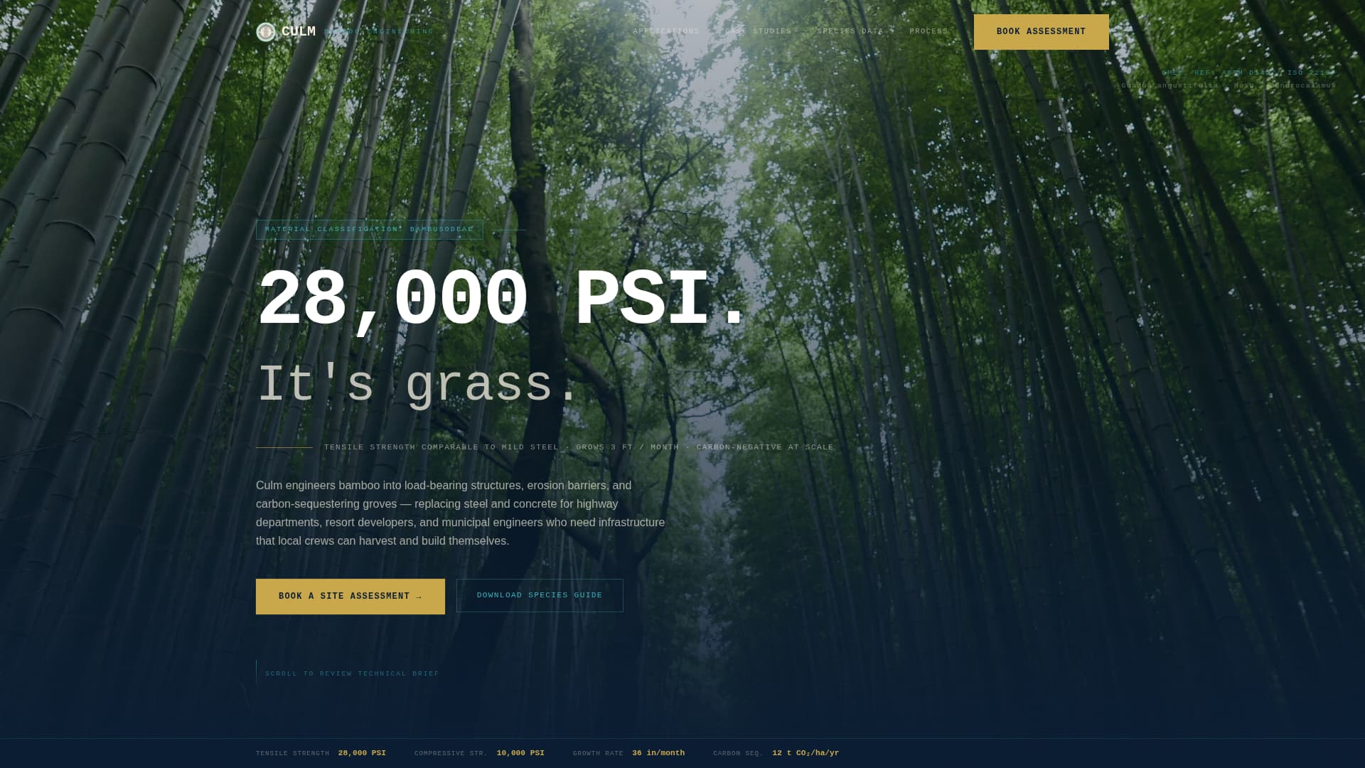Bamboo Products & Booking Website Template