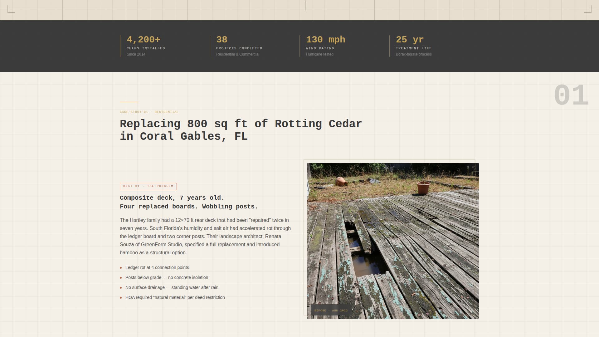Bamboo Products & Portfolio Website Template