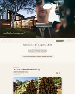 Bamboo Products & Specialist Professional Website Template