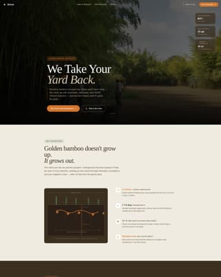 Bamboo Products & Advanced Booking Website Template