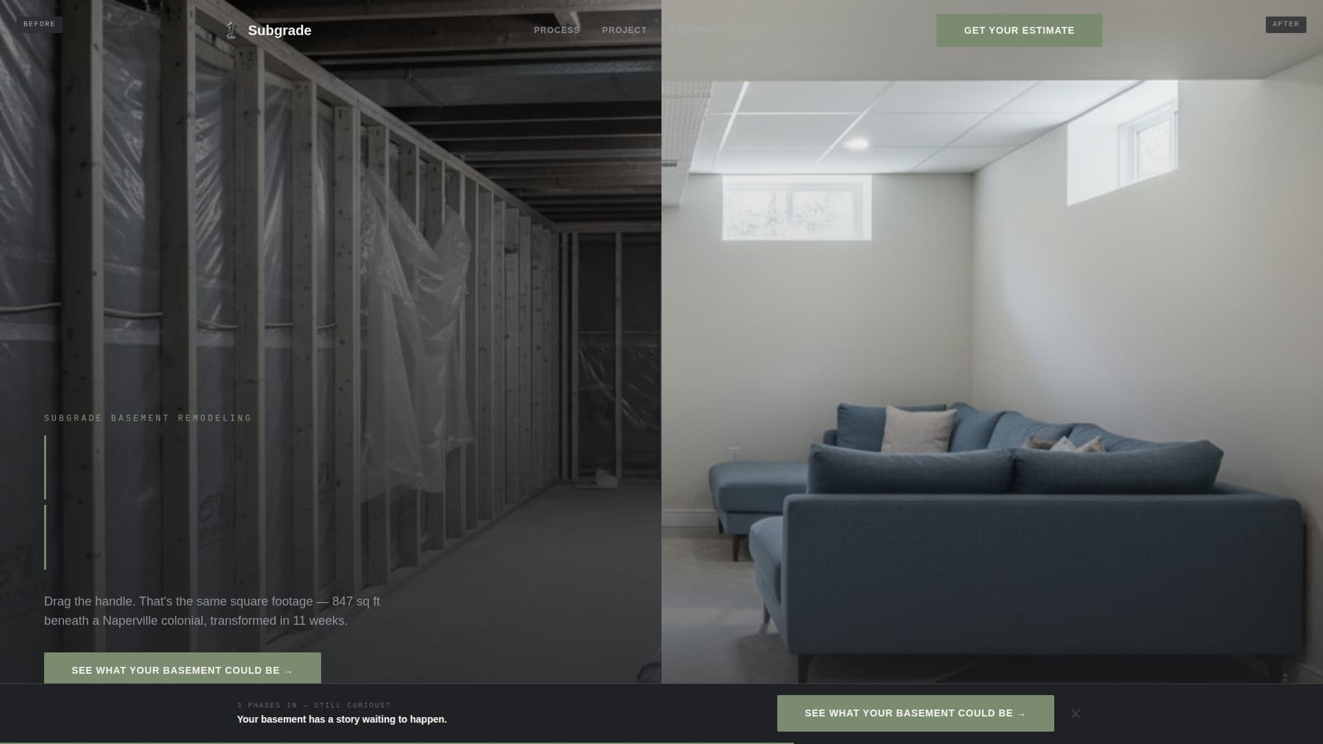 Basement Renovation Professional Website Template