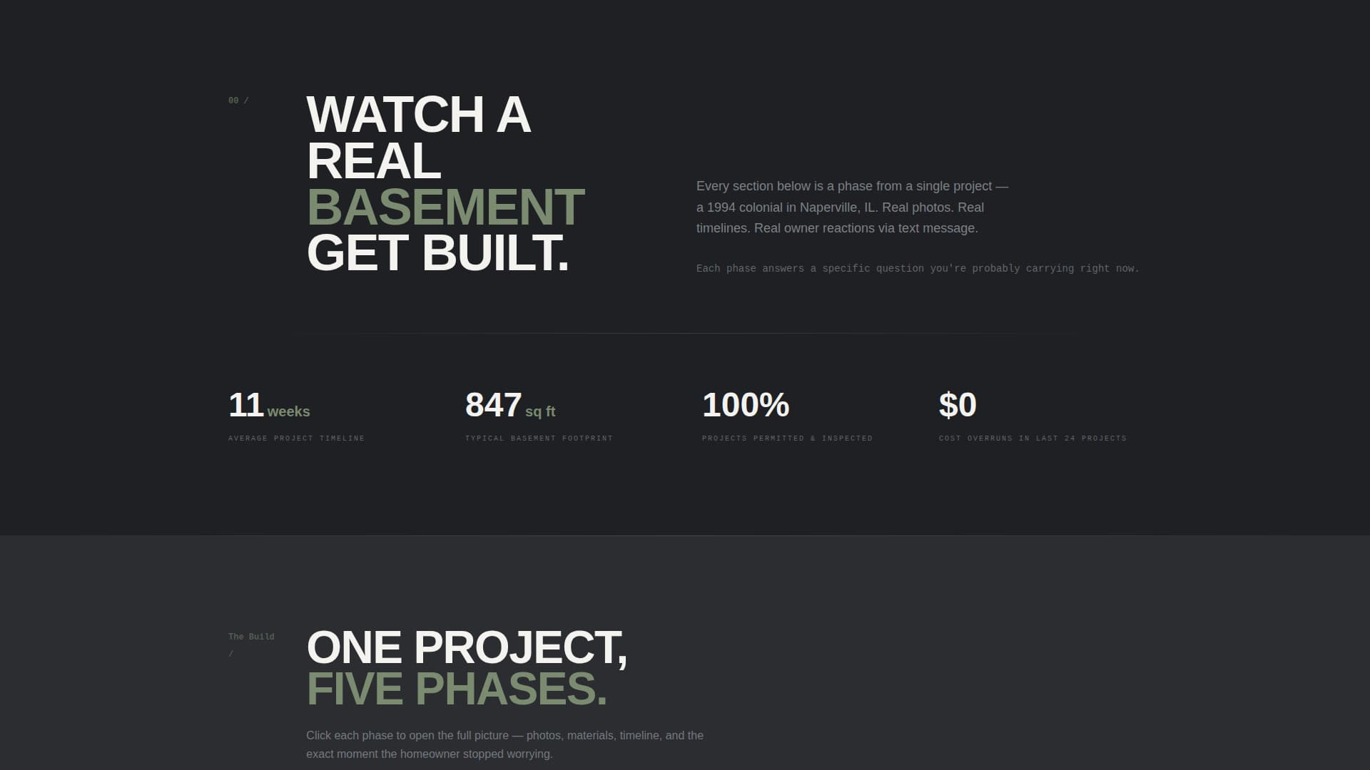 Basement Renovation Professional Website Template