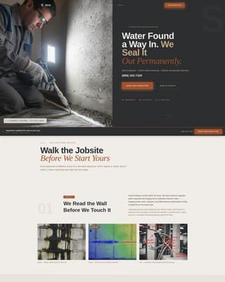 Basement Waterproofing Contractor Website Template