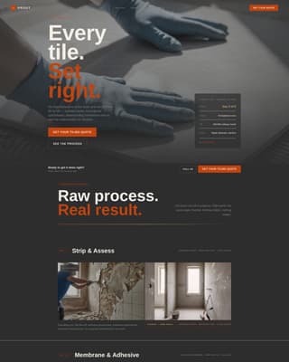 Flooring & Tiling Professional Website Template