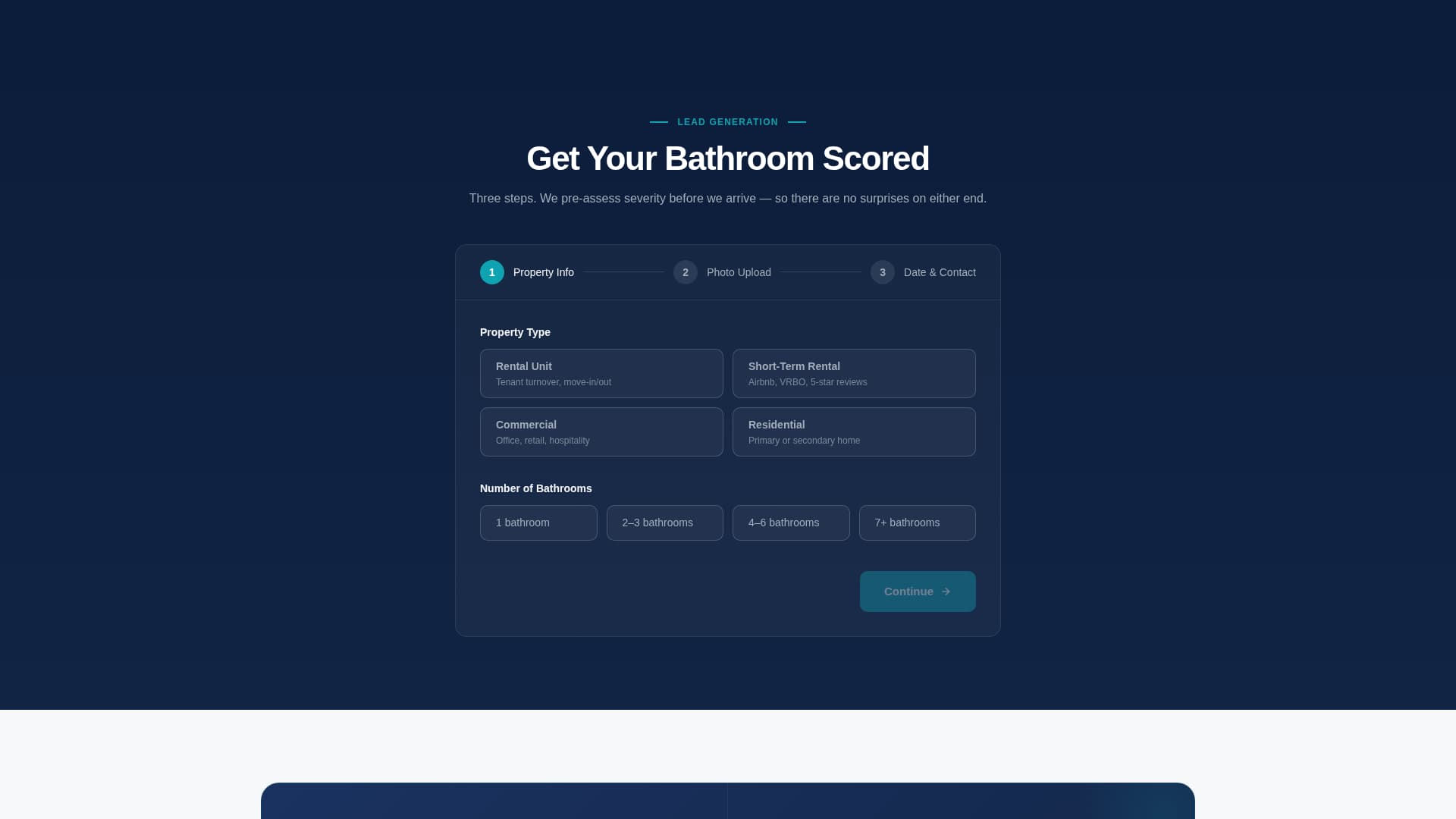 Bathroom Renovation Booking Website Template