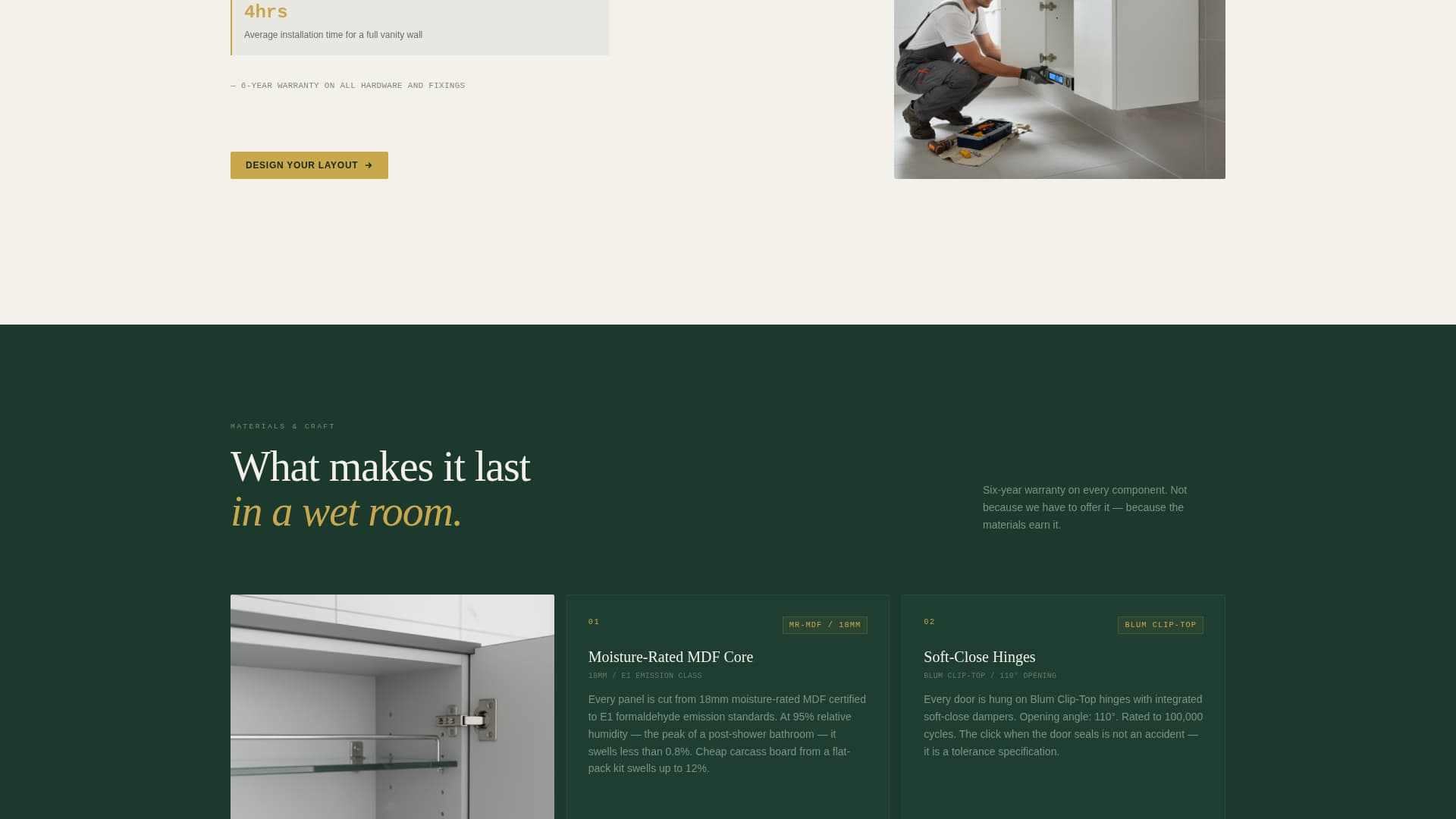 Stow - Precision Bathroom Landing Page Template