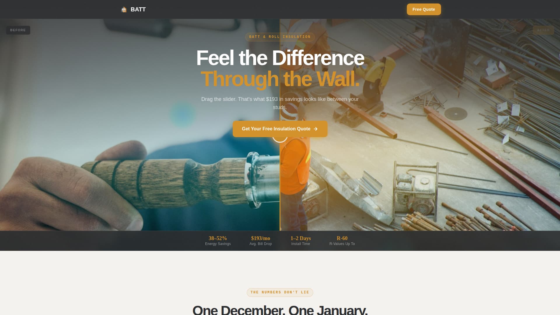 Insulate — Trusted Insulation Contractor Landing Page Template