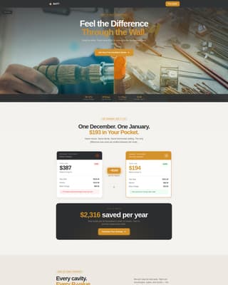 Insulate — Trusted Insulation Contractor Landing Page Template