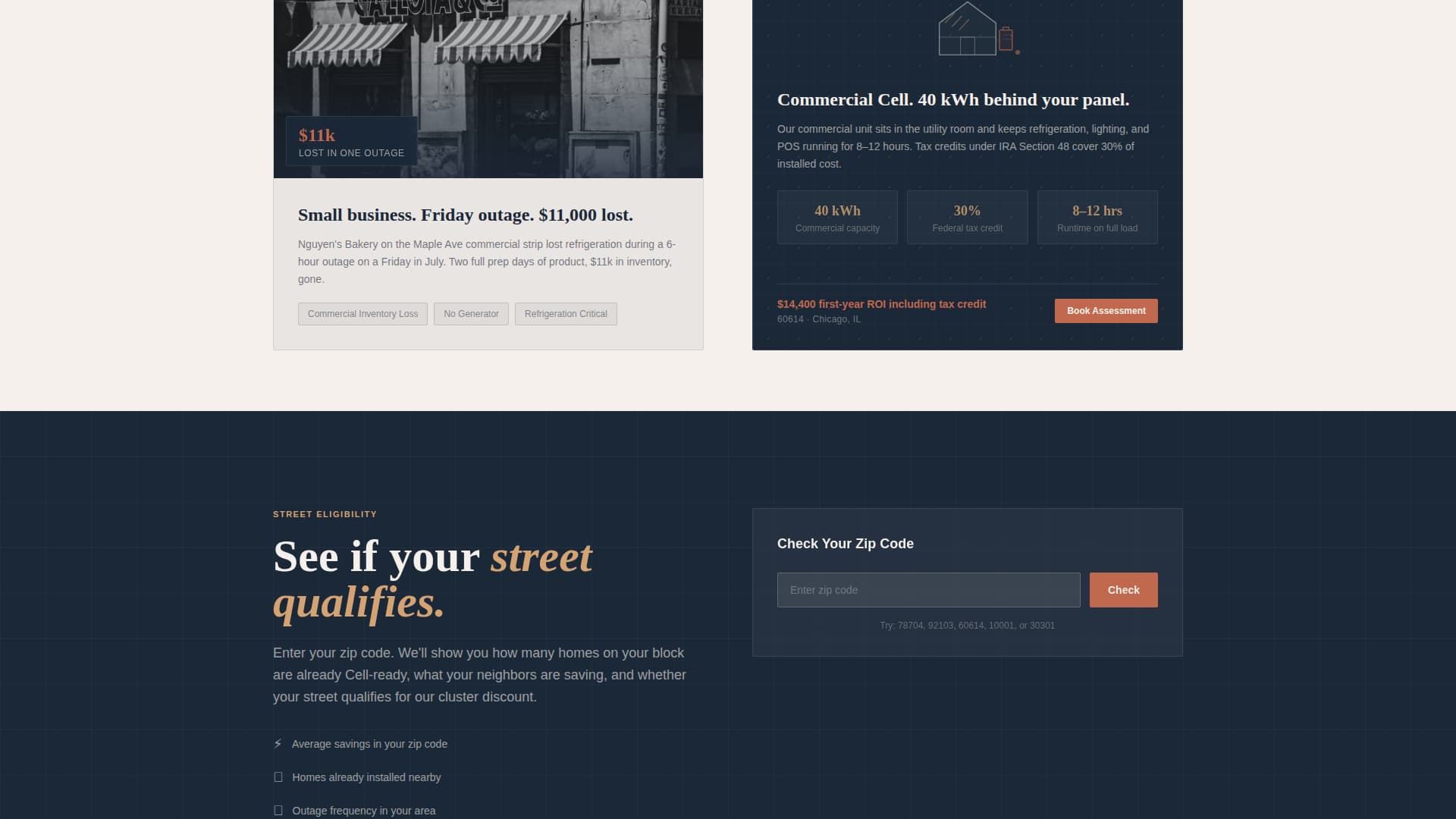 Cell - Powerful Energy Storage Landing Page Template