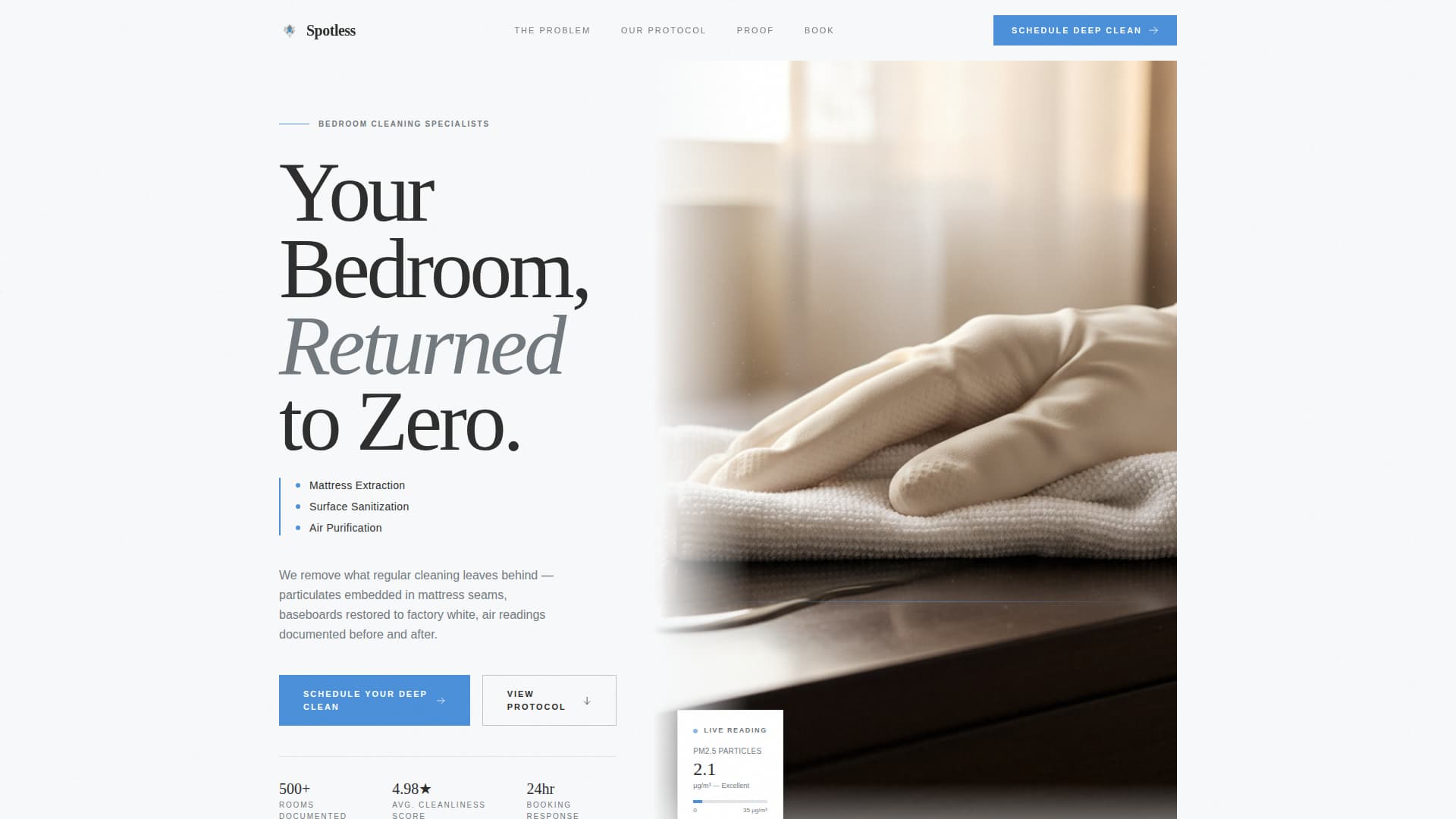 Polish — Meticulous Facility Cleaning Landing Page Template