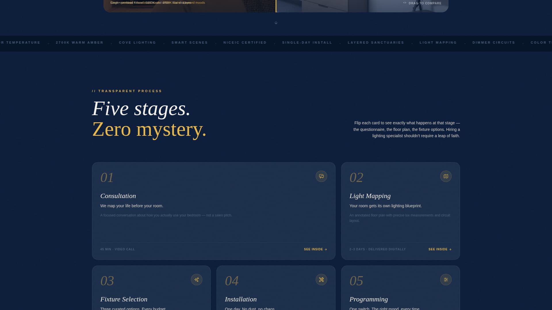 Lumens - Radiant Bedroom Landing Page Template
