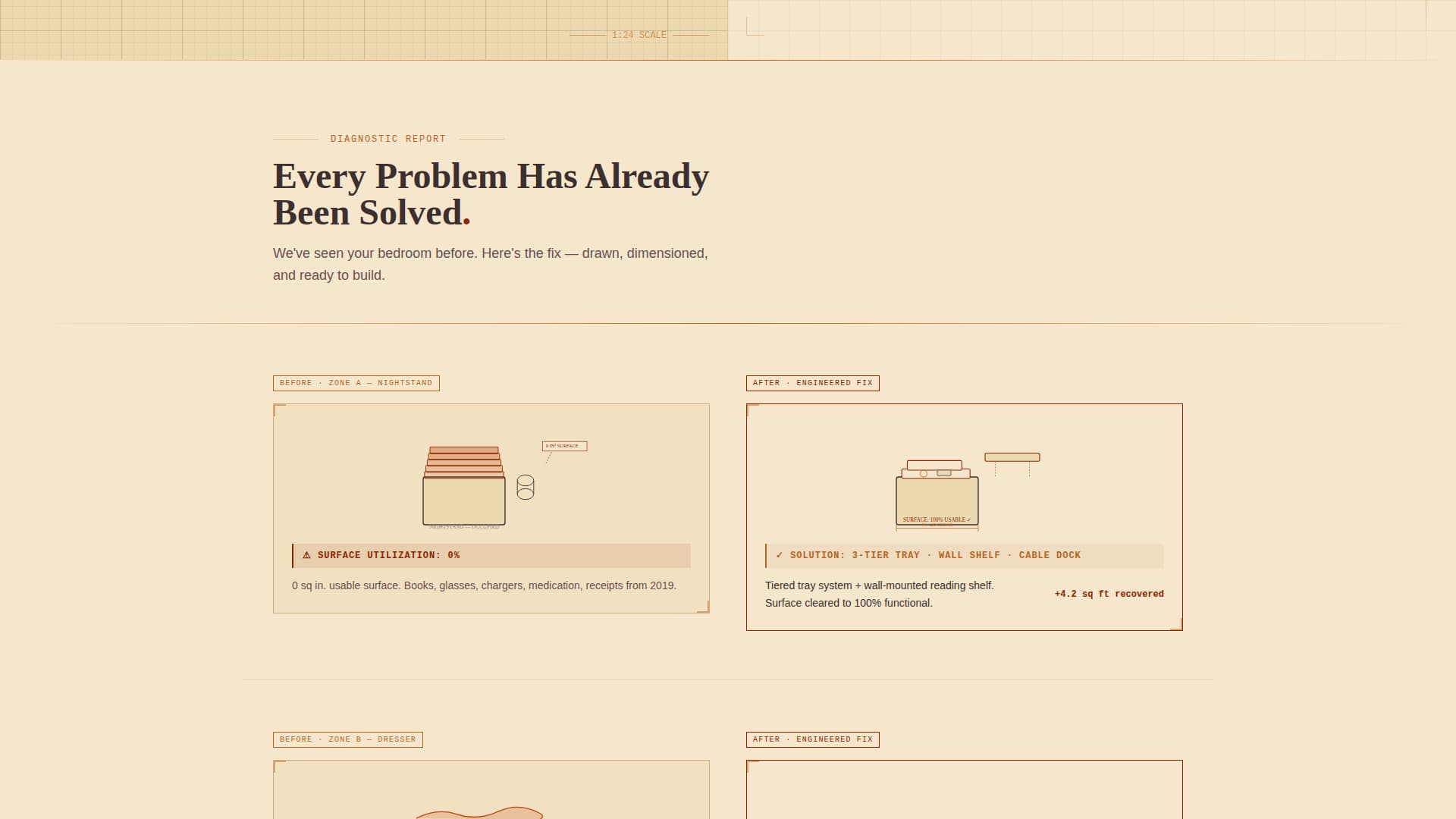 Declutter - Precision Bedroom Landing Page Template