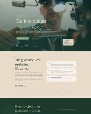 Mortar - Trusted Masonry Landing Page Template