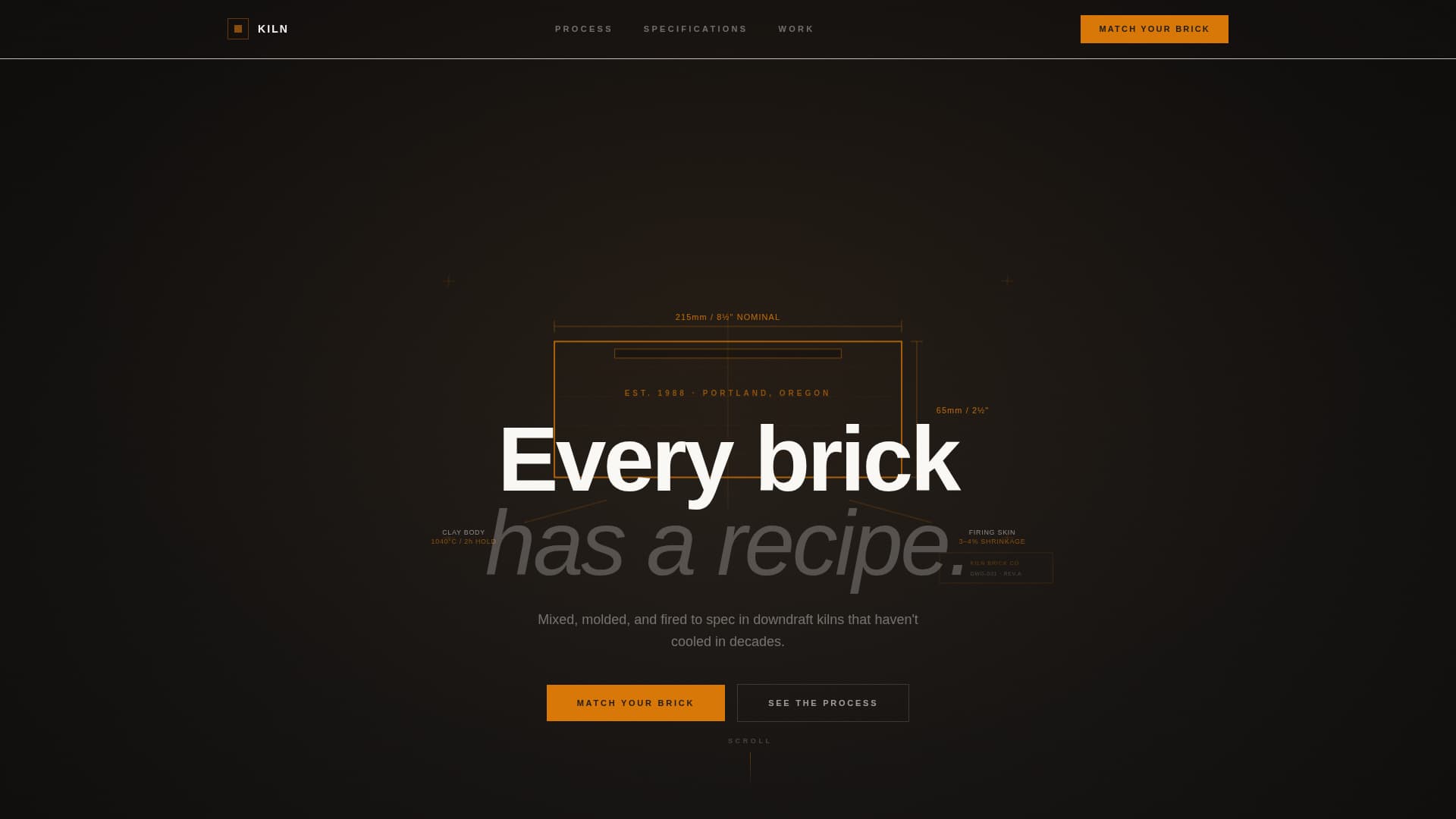 Kiln - Handcrafted Brickfabricator Landing Page Template