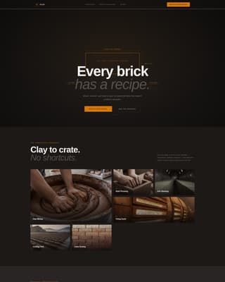 Kiln - Handcrafted Brickfabricator Landing Page Template