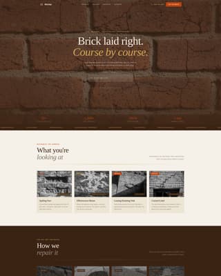 Mortar - Trusted Brickinstaller Landing Page Template