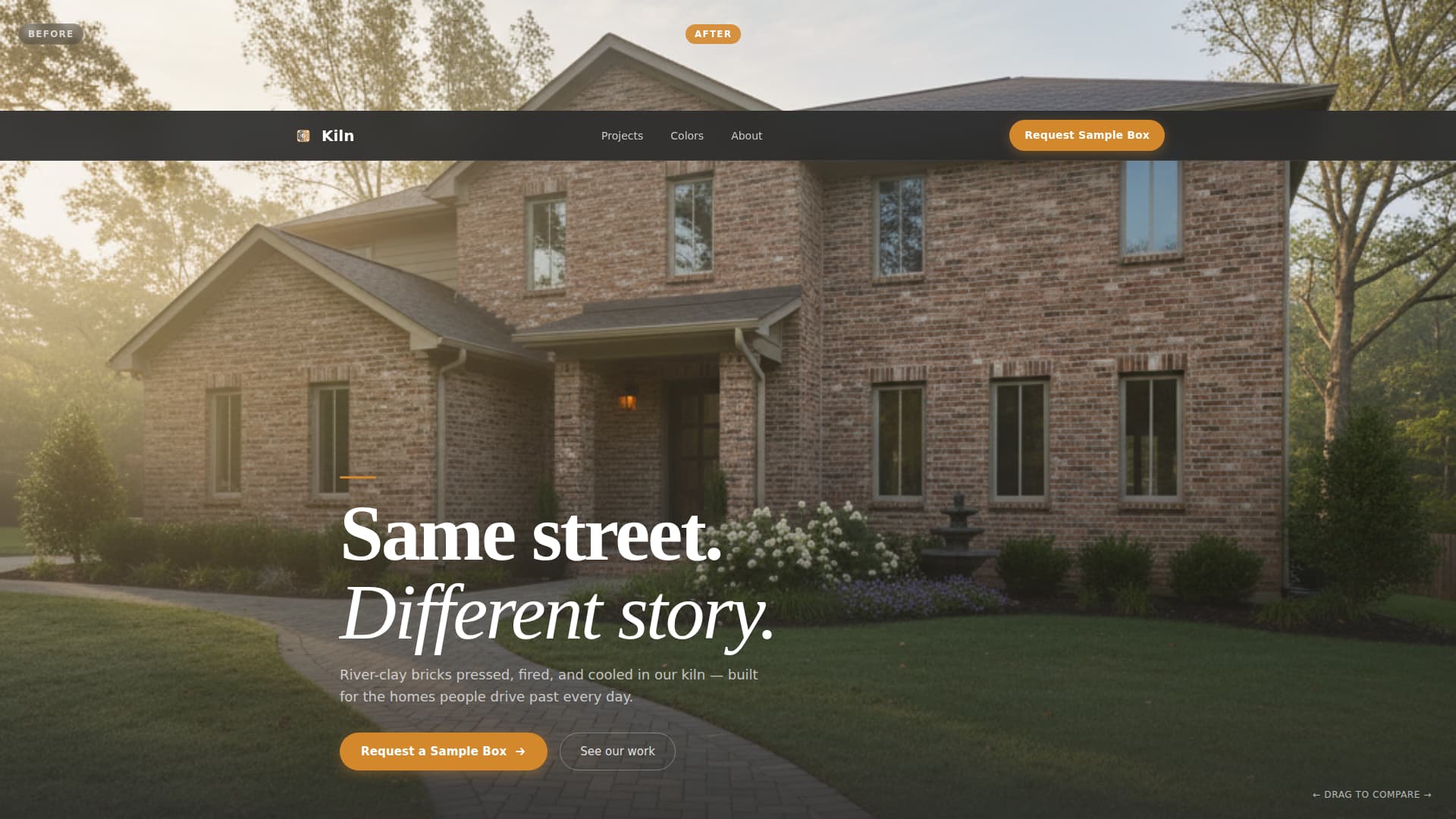 Kiln - Trusted Brickmanufacturer Landing Page Template
