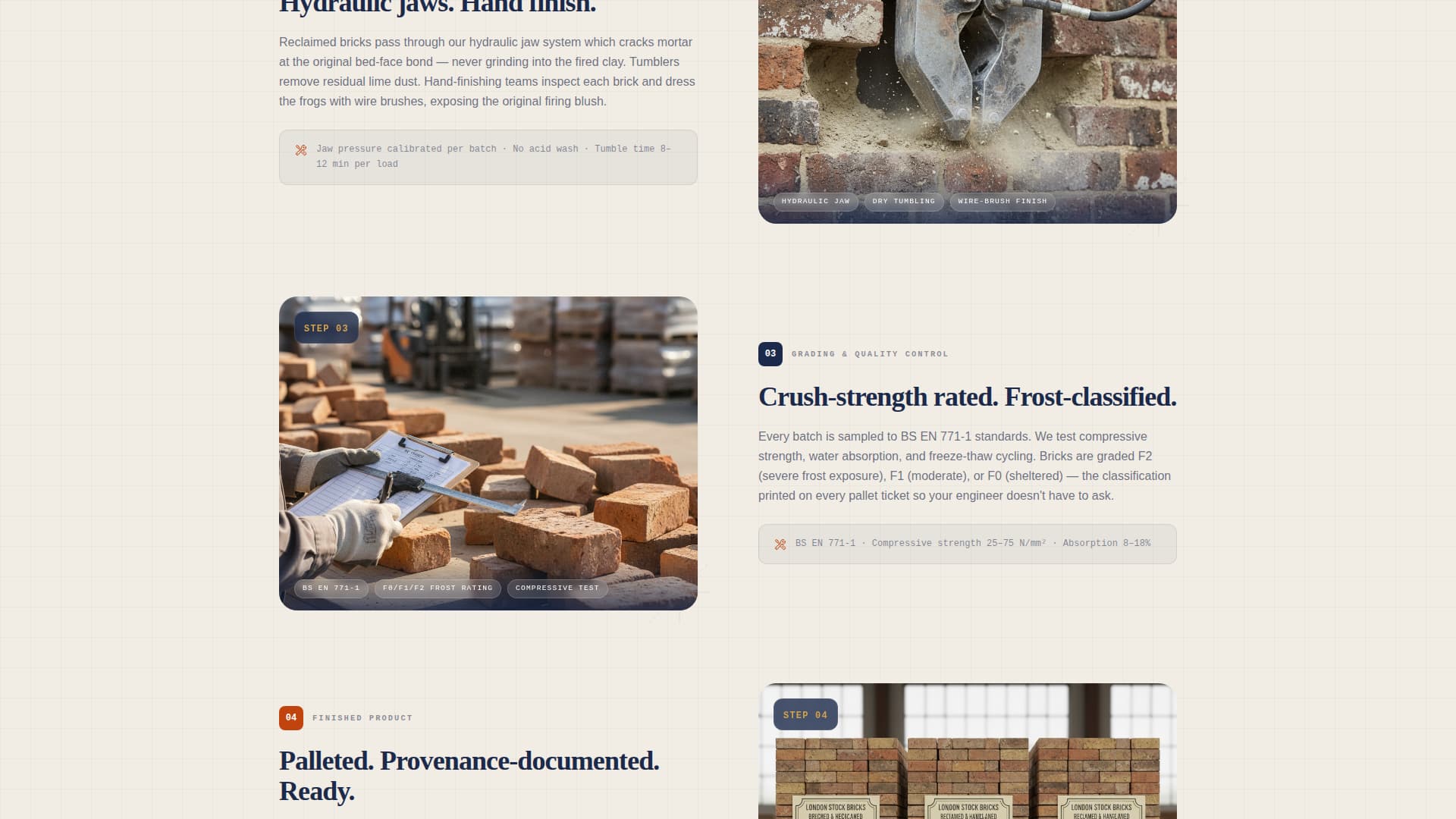Salvage - Reclaimed Brickrecycler Landing Page Template