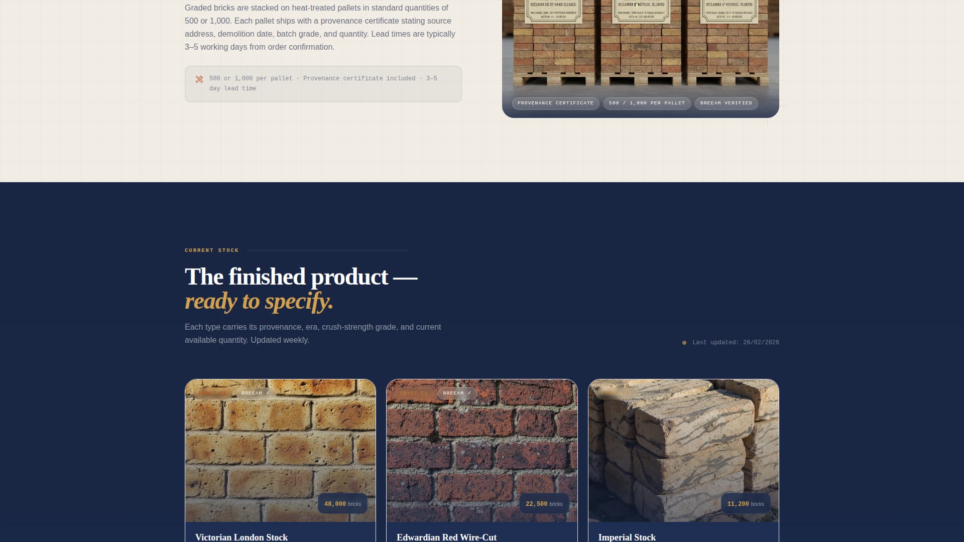 Salvage - Reclaimed Brickrecycler Landing Page Template