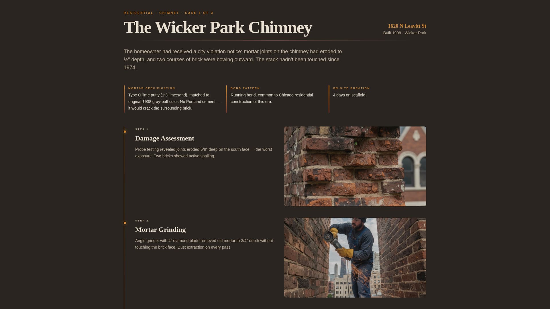 Tuckpoint - Proven Restoration Landing Page Template