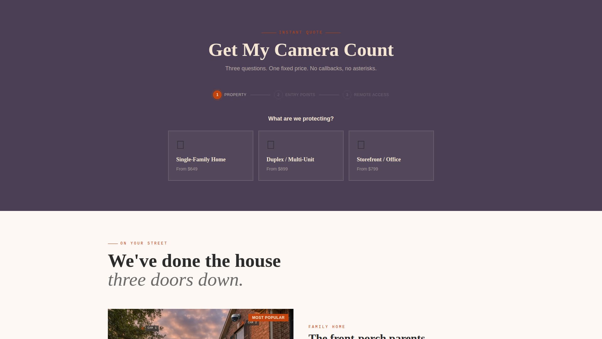 Vigil - Ironclad Surveillance Landing Page Template