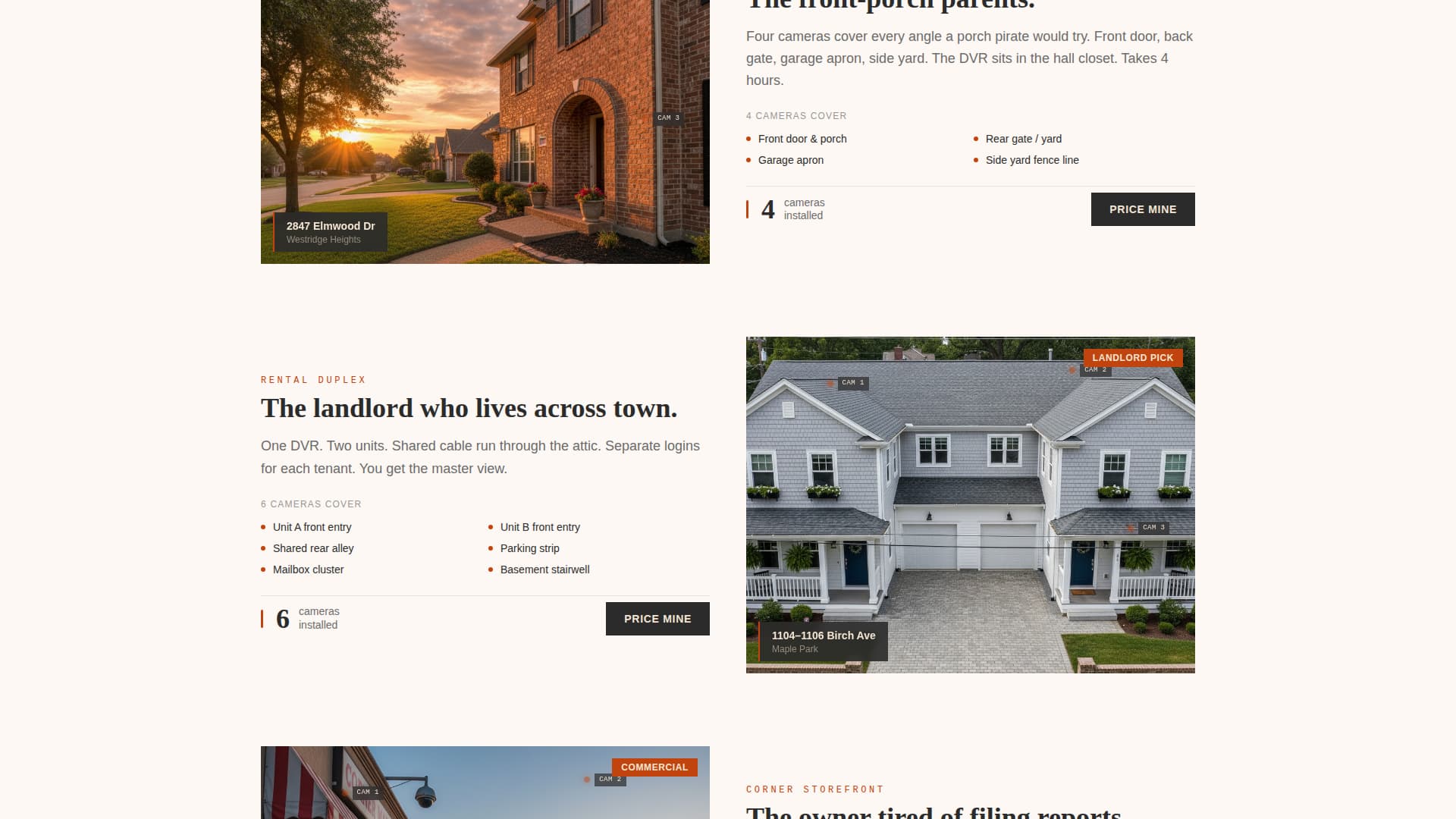 Vigil - Ironclad Surveillance Landing Page Template